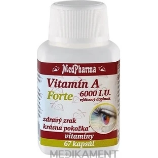 MedPharma Vitamine A 6000 IU Forte 1×67 cps, voedingssupplement