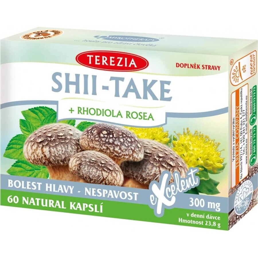 TEA THEREZIA SHII-TAKE + RHODIOLA ROSEA 1×60 cps, voedingssupplement