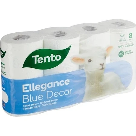 Dieses Toilettenpapier Decor blau 3vr 1×8 Stück 3 Lagen Toilettenpapier