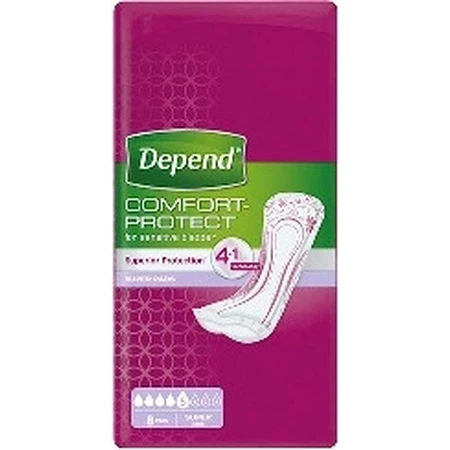DEPEND SUPER 1×8 pcs, serviettes pour incontinence 11×36 cm