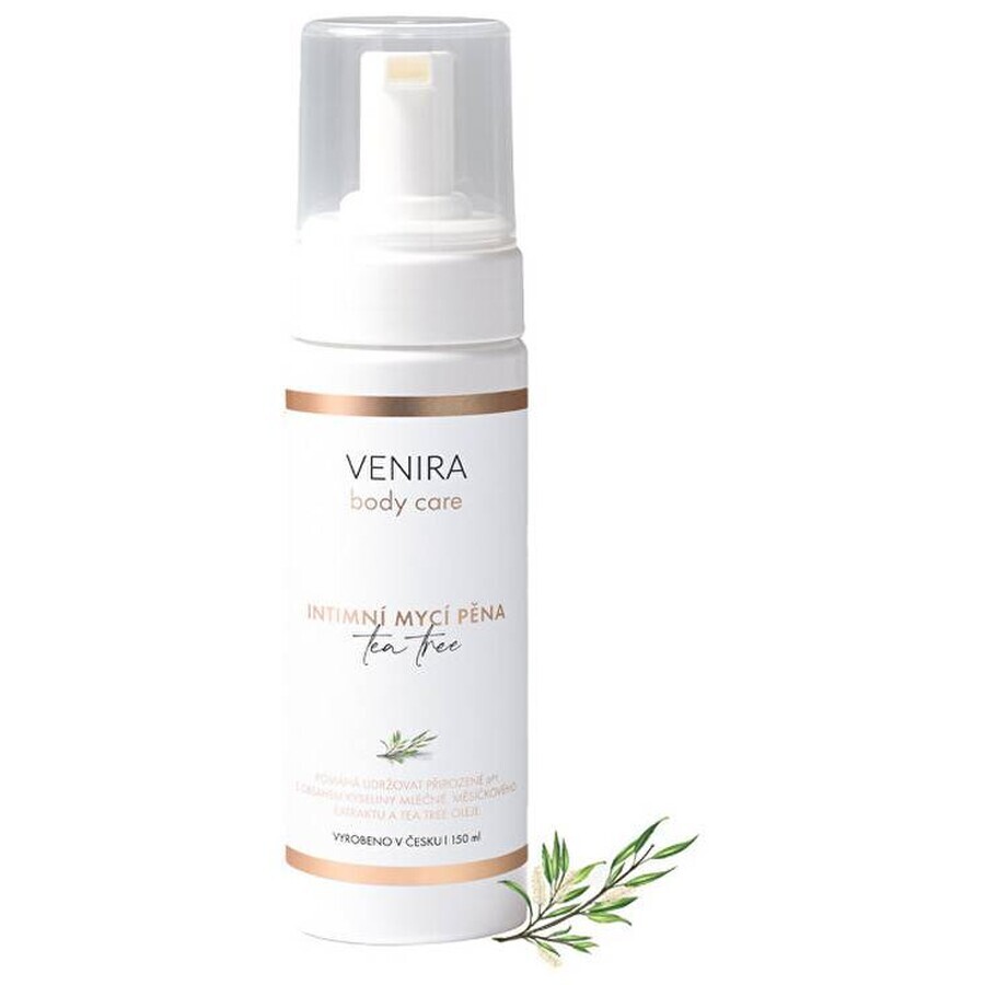 VENIRA Espuma Lavante Íntima Árbol del Té 1×150 ml, Espuma Lavante Íntima