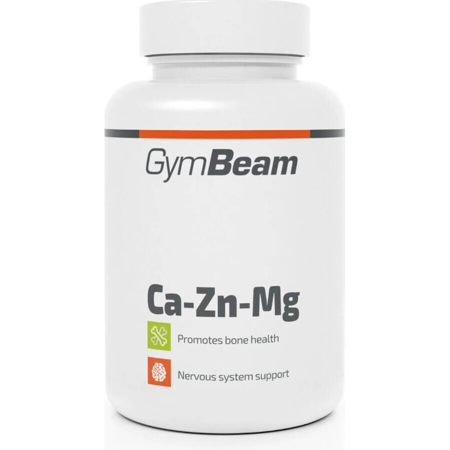Gymbeam ca-zn-mg 60 tab 60tbl 1×60 Tabletten ohne Geschmacksverstärker