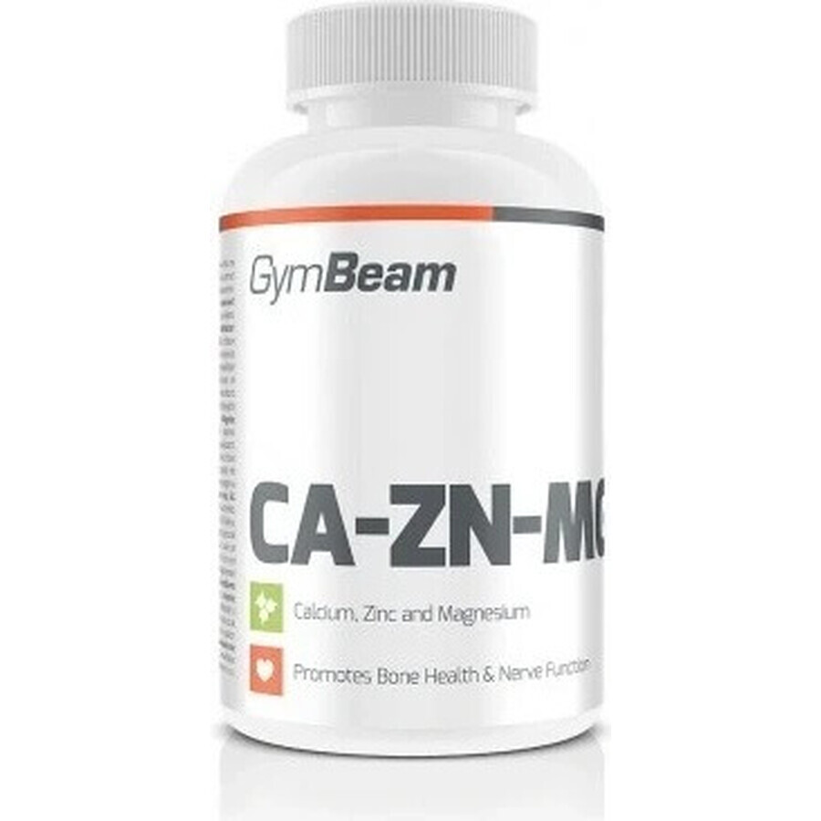 Gymbeam ca-zn-mg 60 tab 60tbl 1×60 Tabletten ohne Geschmacksverstärker