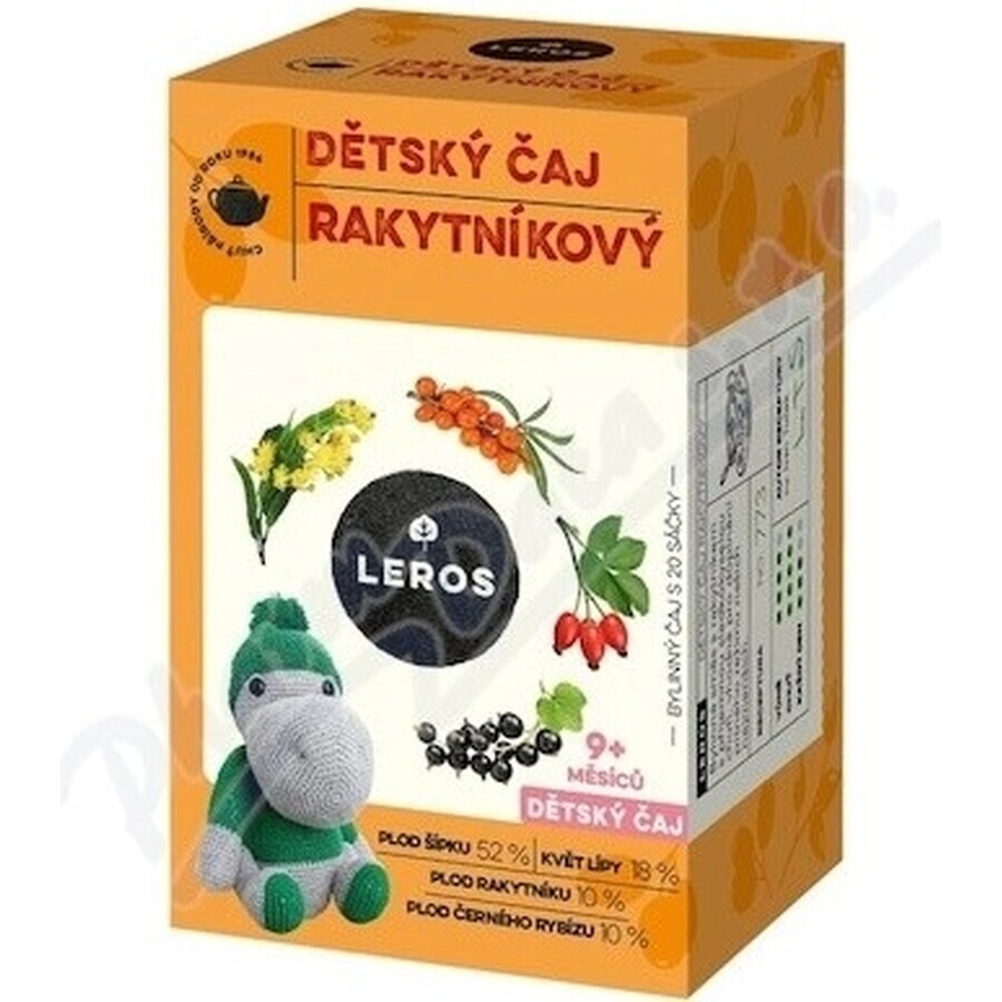 LEROS Children's tea - sea buckthorn 20×2 g, tea