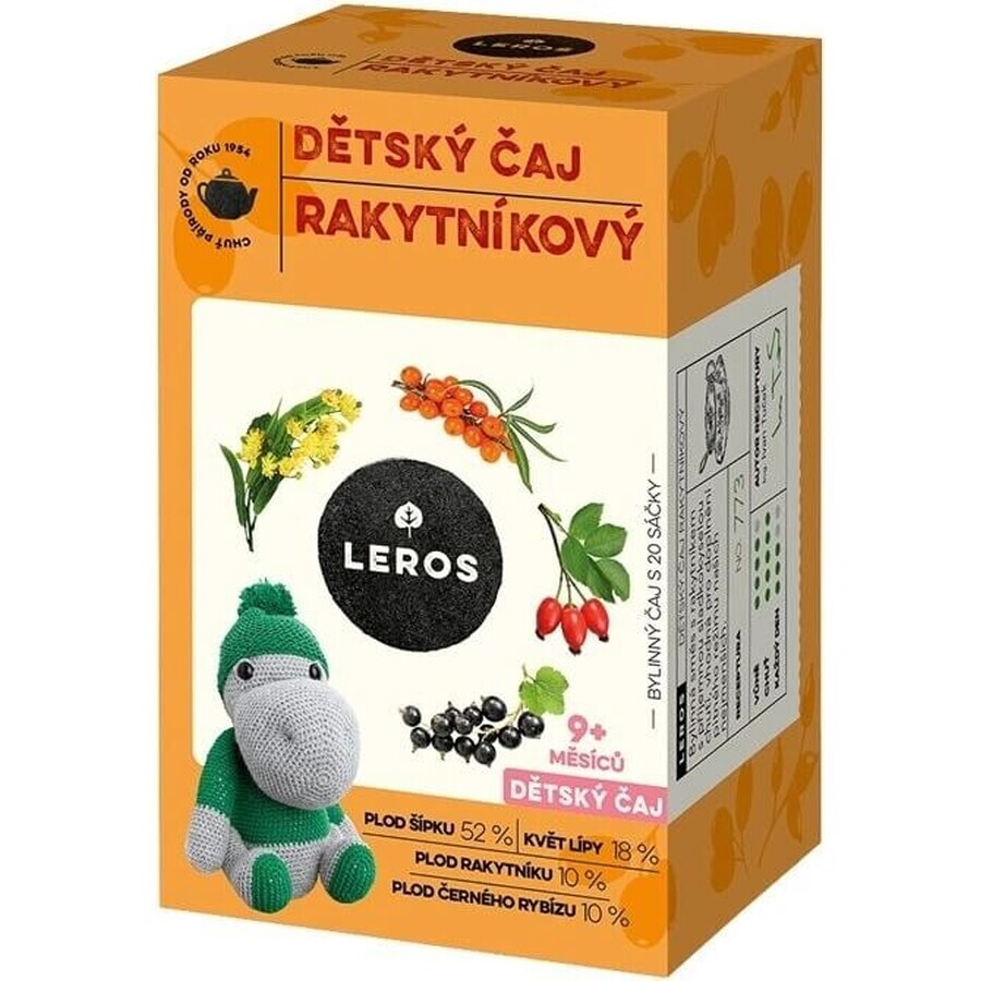 LEROS Children's tea - sea buckthorn 20×2 g, tea