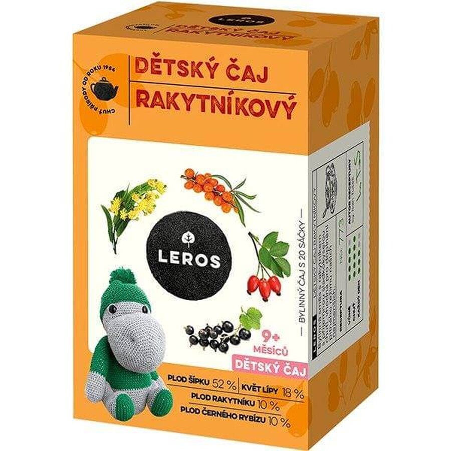 LEROS Children's tea - sea buckthorn 20×2 g, tea