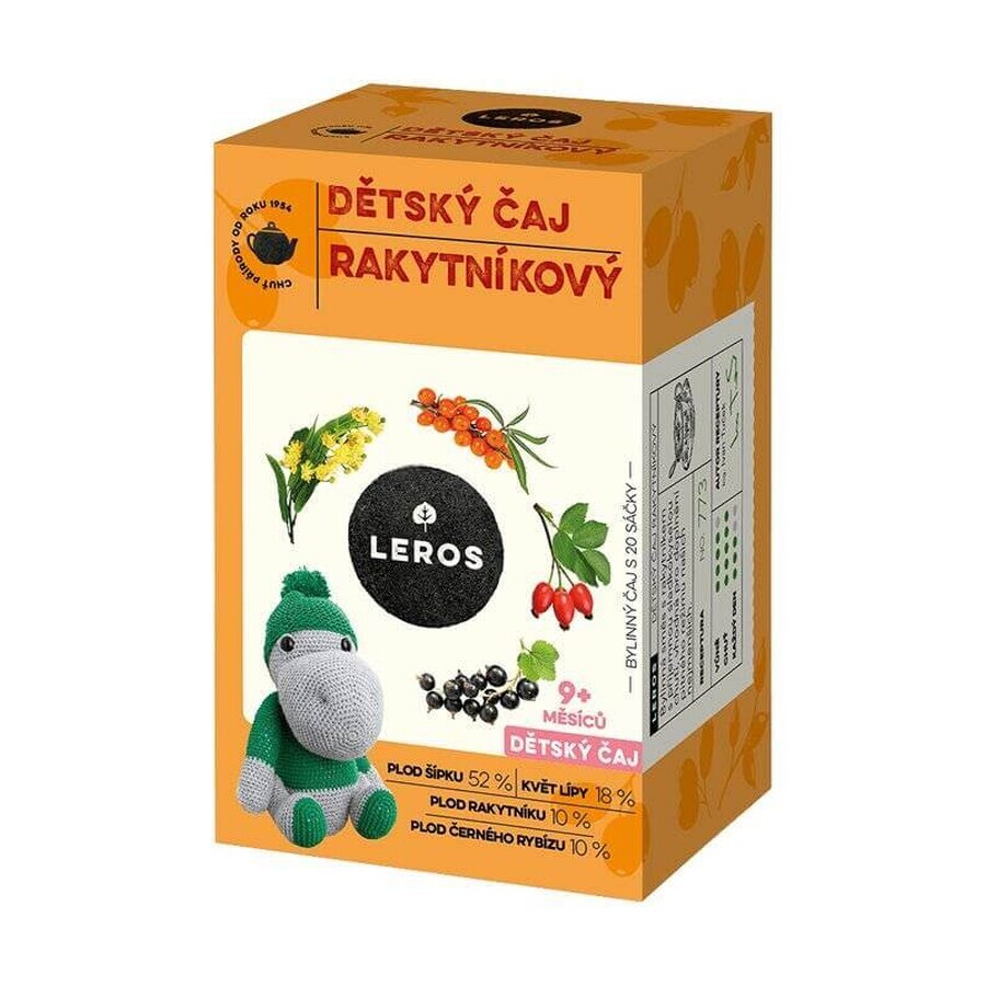 LEROS Children's tea - sea buckthorn 20×2 g, tea