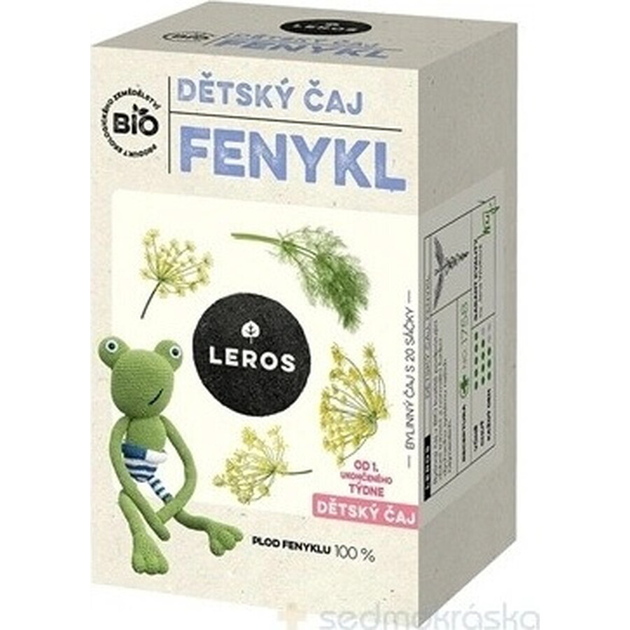 LEROS FENICELLA BIOLOGICA PER BAMBINI 20×1,5g, tè
