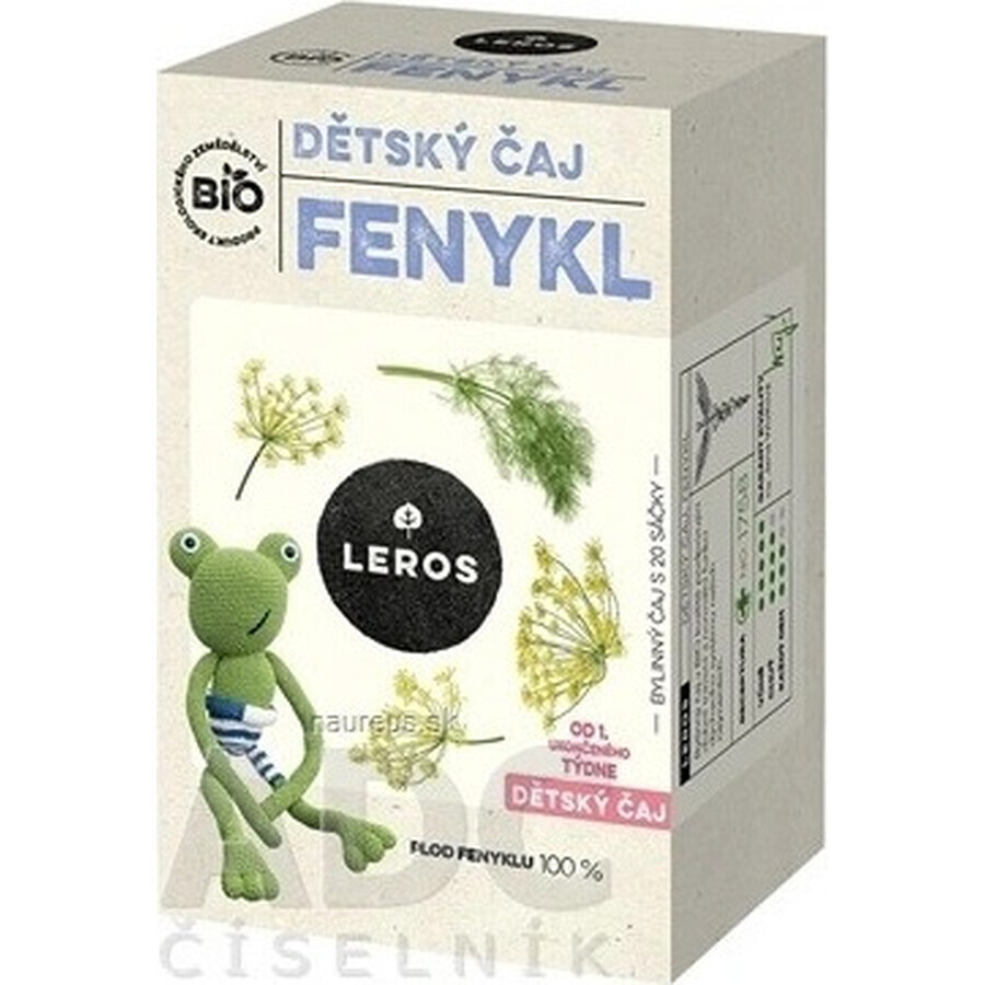 LEROS FENICELLA BIOLOGICA PER BAMBINI 20×1,5g, tè