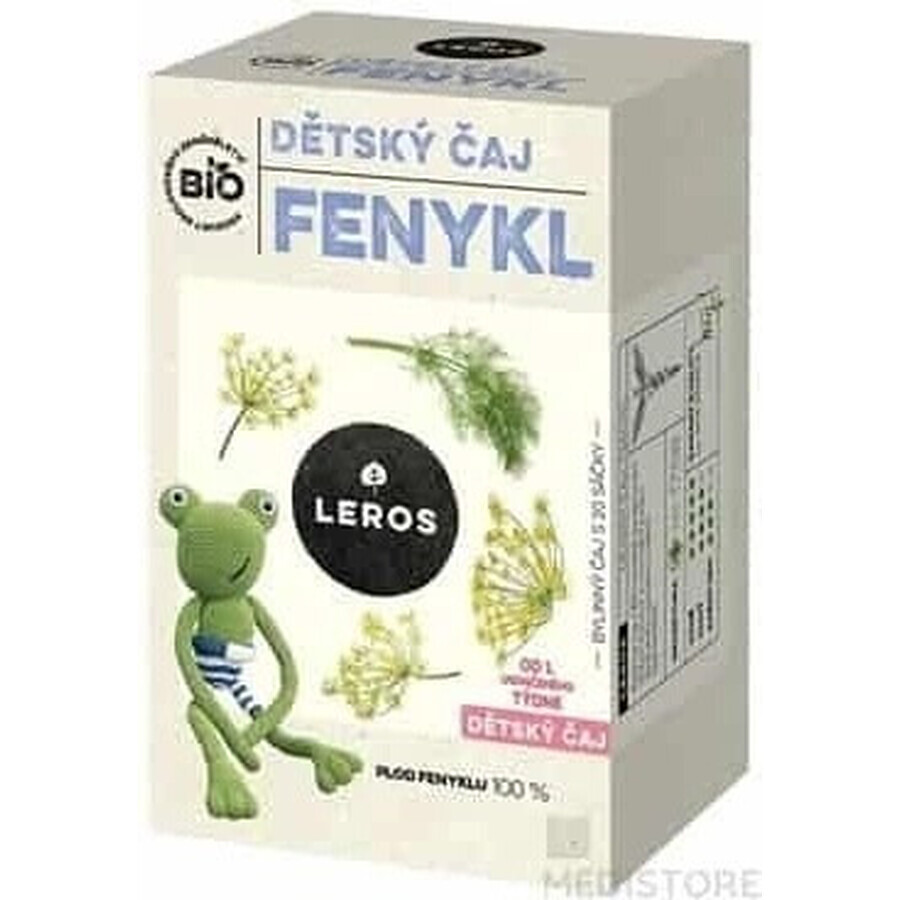 LEROS FENICELLA BIOLOGICA PER BAMBINI 20×1,5g, tè