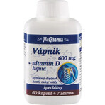 MedPharma LAMP 600 mg + Vitamina D liq. 1×37 cps, supliment alimentar MedPharma LAMP 600 mg + Vitamina D liq. 1×37 cps, supliment alimentar