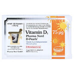 Bio Vitamina D3 3000UI D-Pearls 75 mcg, 80 capsule moi, Pharma Nord