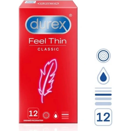 DUREX Feel Thin Classic 1×12 Stück, Kondome