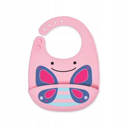 Bavoir en silicone Zoo Butterfly 1×1 pc, bavoir en silicone