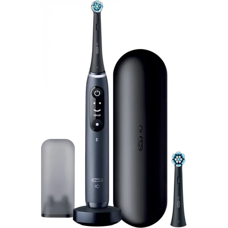 Oral B EK iO Series 7 Black + toothbrush holder + travel bag 1×1 set