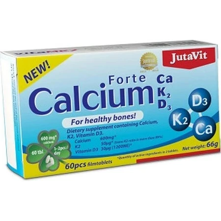 JutaVit Calcium K2 D3 forte 1×60 tbl, calcium