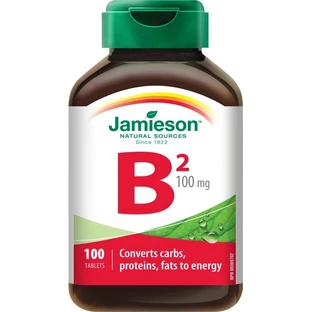 JAMIESON VITAMIN B2 RIBOFLAVIN 100 mg 1×100 tbl, Vitamin B2