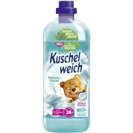 Acondicionador para ropa Kuschelweich - Fresh Dream (turquesa), 38 lavados 1×1 l, acondicionador para ropa