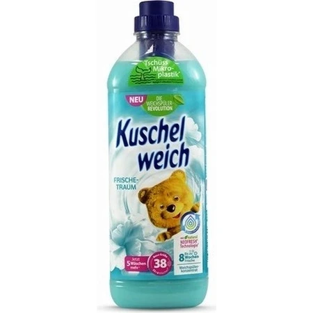 Acondicionador para ropa Kuschelweich - Fresh Dream (turquesa), 38 lavados 1×1 l, acondicionador para ropa