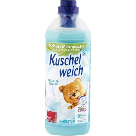 Acondicionador para ropa Kuschelweich - Fresh Dream (turquesa), 38 lavados 1×1 l, acondicionador para ropa