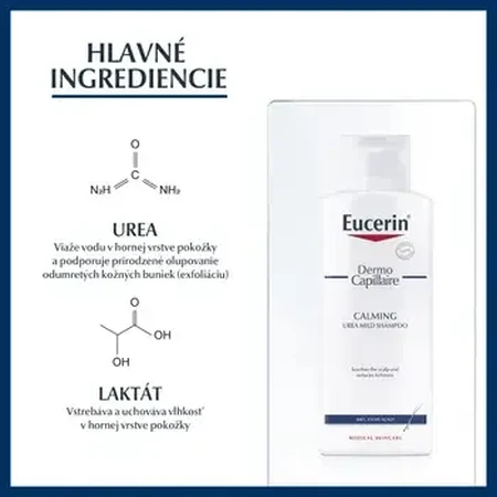 Eucerin DermoCapillaire Champú 5% Urea 1×250 ml para piel seca
