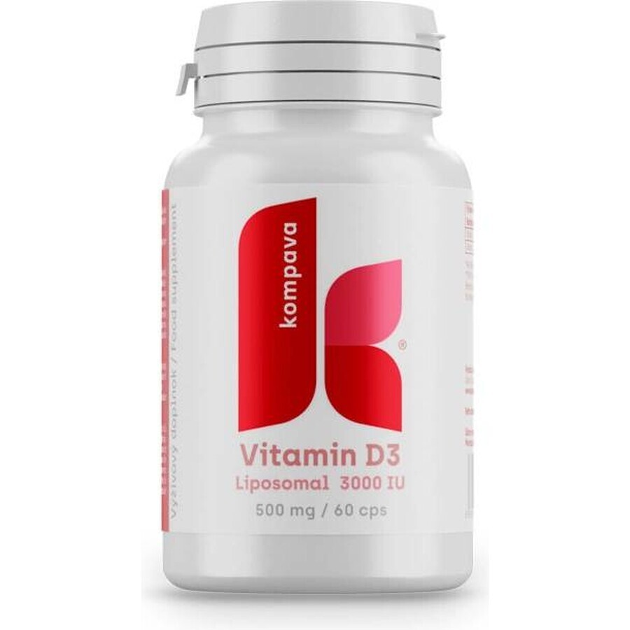 Kompava Vitamin D3 1×60 cps, food supplement