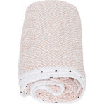 Couverture MOTHERHOOD mousseline de coton double épaisseur carrés de mousseline de coton prélavée rose 95x110cm 1×1pc Couverture MOTHERHOOD mousseline de coton double épaisseur carrés de mousseline de coton prélavée rose 95x110cm 1×1pc