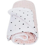 Couverture MOTHERHOOD mousseline de coton double épaisseur carrés de mousseline de coton prélavée rose 95x110cm 1×1pc Couverture MOTHERHOOD mousseline de coton double épaisseur carrés de mousseline de coton prélavée rose 95x110cm 1×1pc