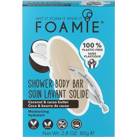 Foamie Shake Your Coconuts Festes Duschgel 1×1 Stück, festes Duschgel