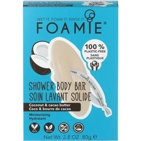 Foamie Shake Your Coconuts Festes Duschgel 1×1 Stück, festes Duschgel