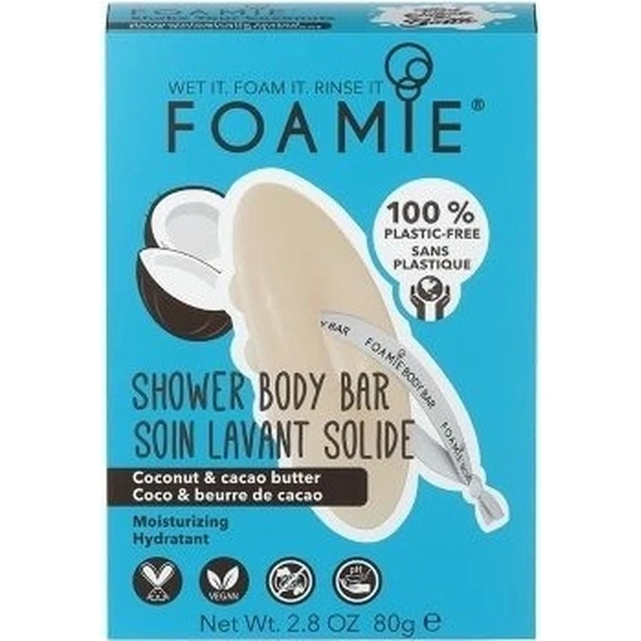 Foamie Shake Your Coconuts Festes Duschgel 1×1 Stück, festes Duschgel