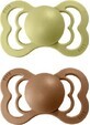 BIBS Supreme meadow/earth 1&#215;2pcs natural rubber soother - size 2