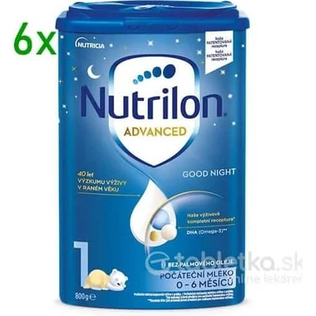 Nutrilon Advanced 1 Gute Nacht 6×800 g, Säuglingsmilch