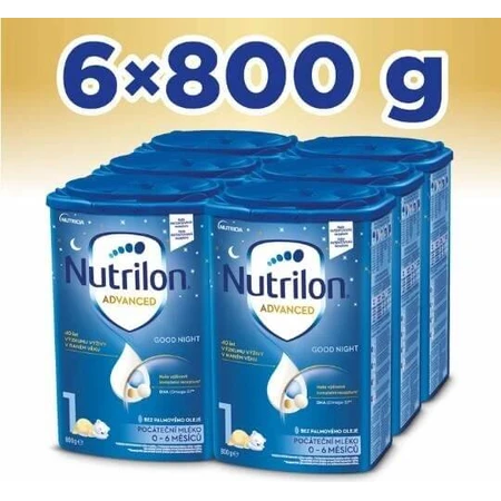 Nutrilon Advanced 1 Gute Nacht 6×800 g, Säuglingsmilch