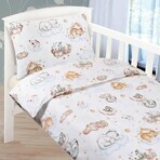 Cearșafuri pentru copii AGÁTA 90/024 animale pe nor 90x135,45x60 Cearșafuri pentru copii AGÁTA 90/024 animale pe nor 90x135,45x60