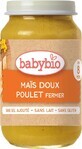 BABYBIO ma&#237;z dulce ecol&#243;gico con pollo de corral 1&#215;200 g, guarnici&#243;n de verduras ecol&#243;gicas