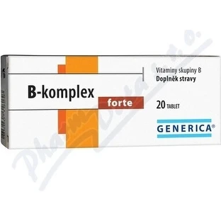 GENERICA B-complex forte plus 1×20 tbl, B-complex