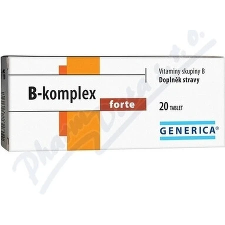 GENERICA B-complex forte plus 1×20 tbl, B-complex