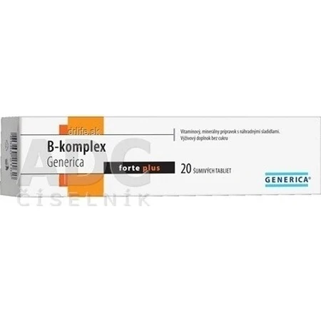 GENERICA B-complex forte plus 1×20 tbl, B-complex