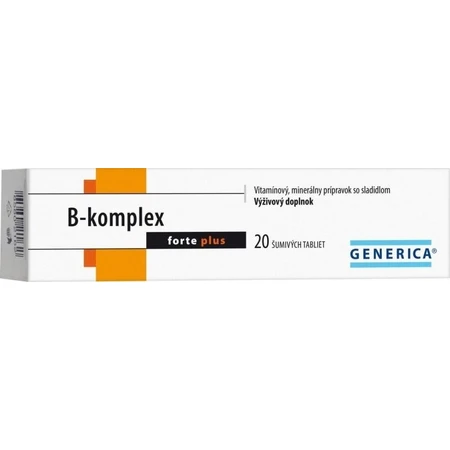GENERICA B-complex forte plus 1×20 tbl, B-complex