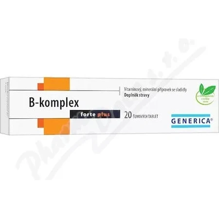 GENERICA B-complex forte plus 1×20 tbl, B-complex