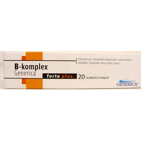 GENERICA B-complex forte plus 1×20 tbl, B-complex
