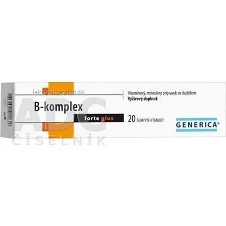GENERICA B-complex forte plus 1×20 tbl, B-complex