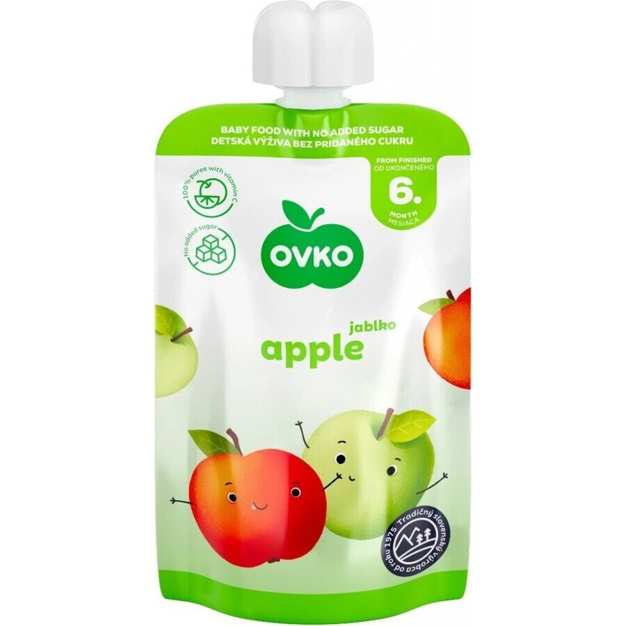 OVKO Baby Food Apple 1×120 g, fruit capsule OVKO Baby Food Apple 1×120 g, fruit capsule