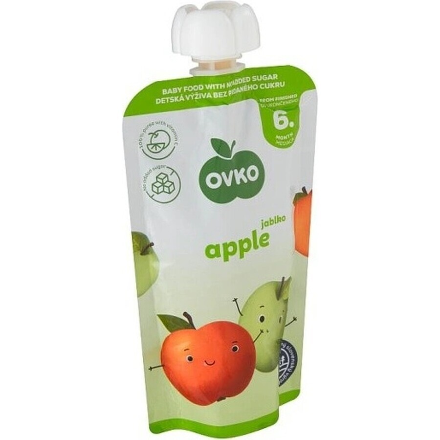 OVKO Baby Food Apple 1×120 g, fruit capsule OVKO Baby Food Apple 1×120 g, fruit capsule