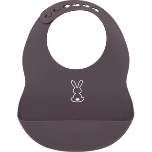 NATTOU BPA free dark purple BPA free 1×1 pc, silicone bib