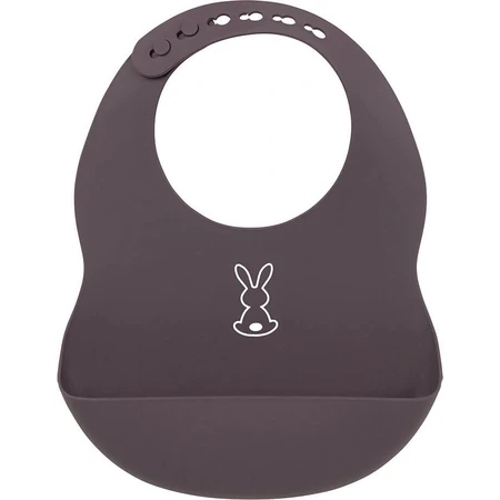 NATTOU BPA free dark purple BPA free 1×1 pc, silicone bib
