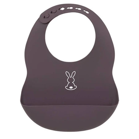 NATTOU BPA free dark purple BPA free 1×1 pc, silicone bib