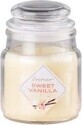 Emocio Frasco de vidrio 57x85 mm con tapa de vidrio Vela perfumada Vainilla Dulce 1&#215;1 ud, vela perfumada