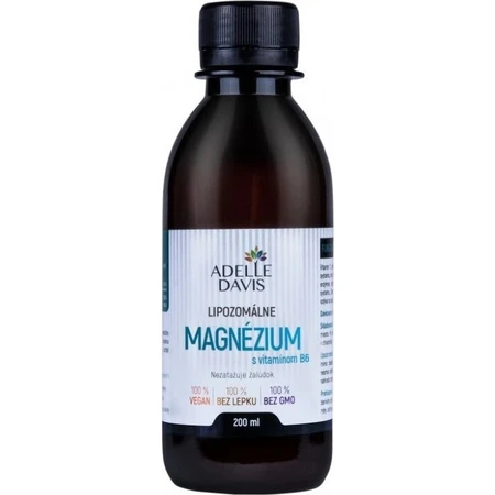 Adelle Davis liposomaal magnesium met vitamine B6 1×200 ml, magnesium